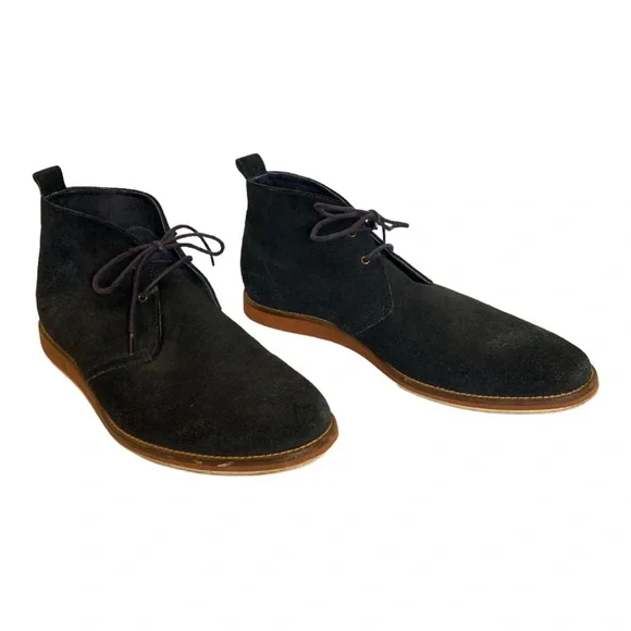 Banana Republic Blue Suede Boot Suede Double-Zip Boot | Banana Republic main image 3